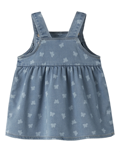 Name It - NBFMille Denim Kjole - Light Blue Denim/ Butterfly